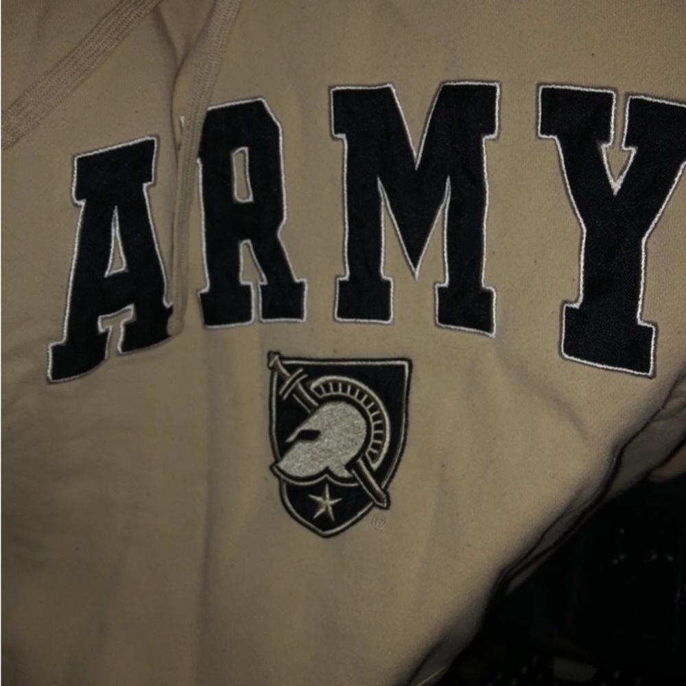 Army hoodie medium large beige like new